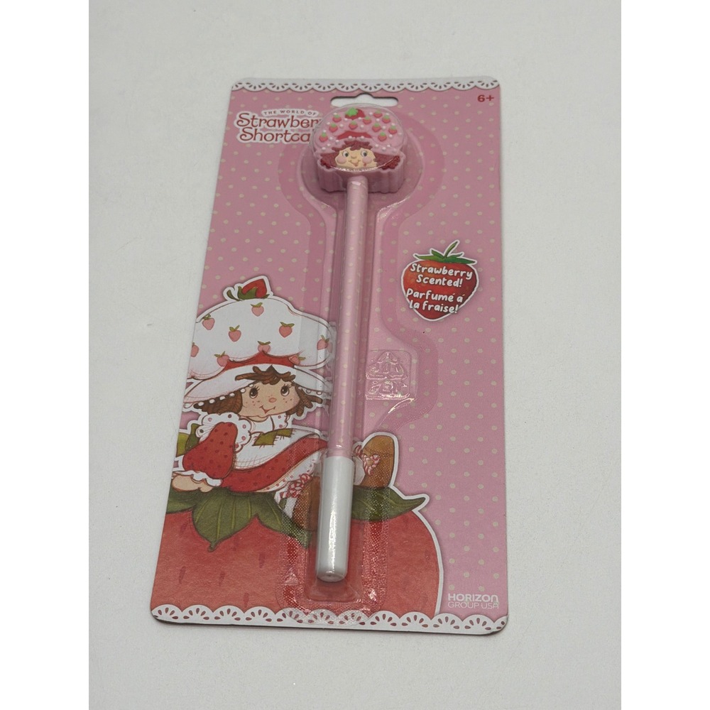 Strawberry Shortcake Scented Pen Pink Character Topper Horizon Group NEW